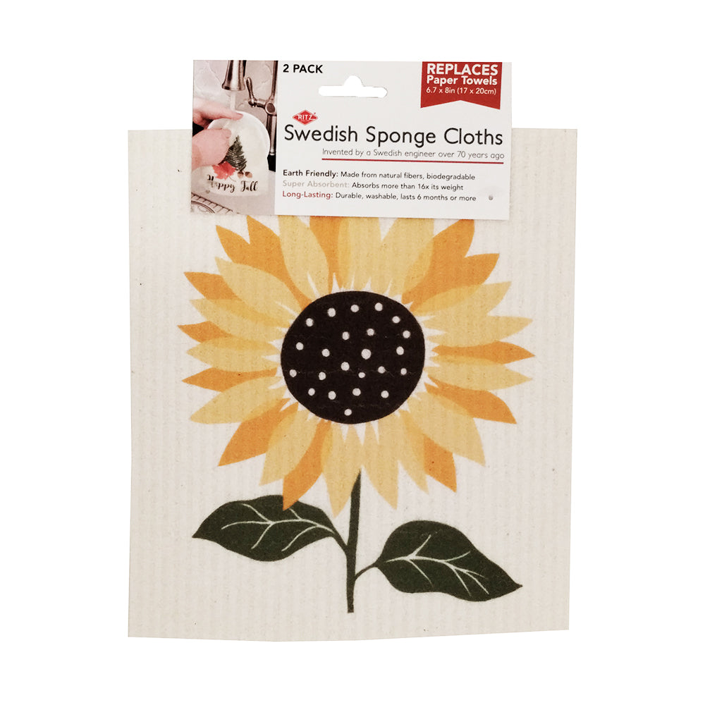 Eco-friendly Swedish Dishcloth - Sunflowers_ — The Shops at Mount Vernon