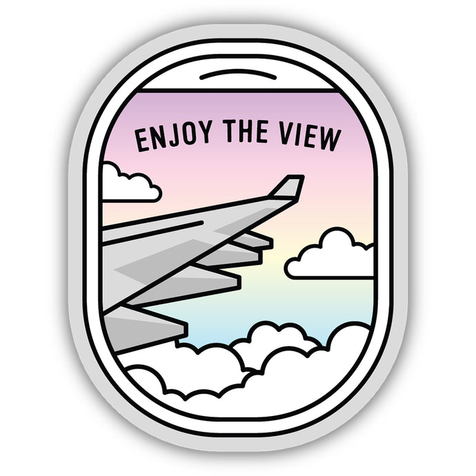 Enjoy the View Airplane Window Sticker 2315-LSTK