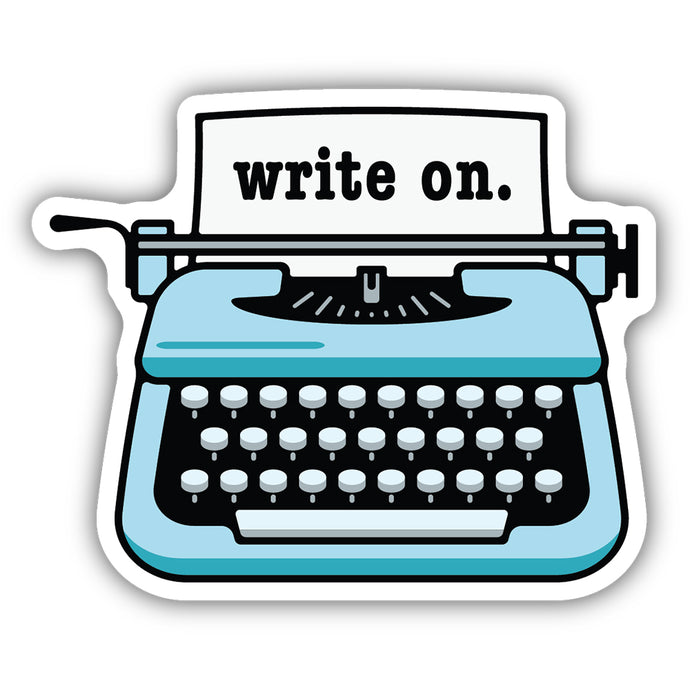 Write On Typewriter Sticker 2332-LSTK