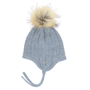 Heather Gray Girls' Sia Jr. Earflap Winter Hat 234099