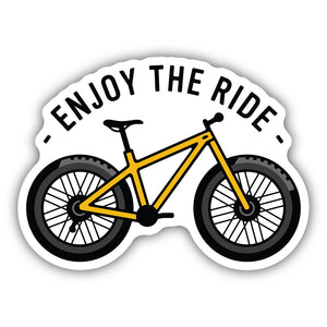 Enjoy the Ride Fat Tire Bike Sticker 2341-LSTK