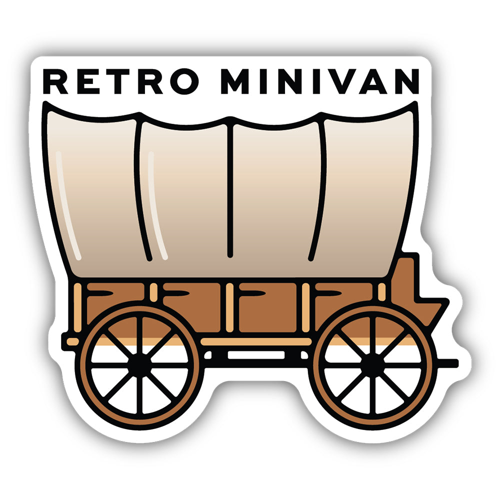 Stickers Northwest Retro Minivan Covered Wagon Sticker 2346-LSTK – Good ...