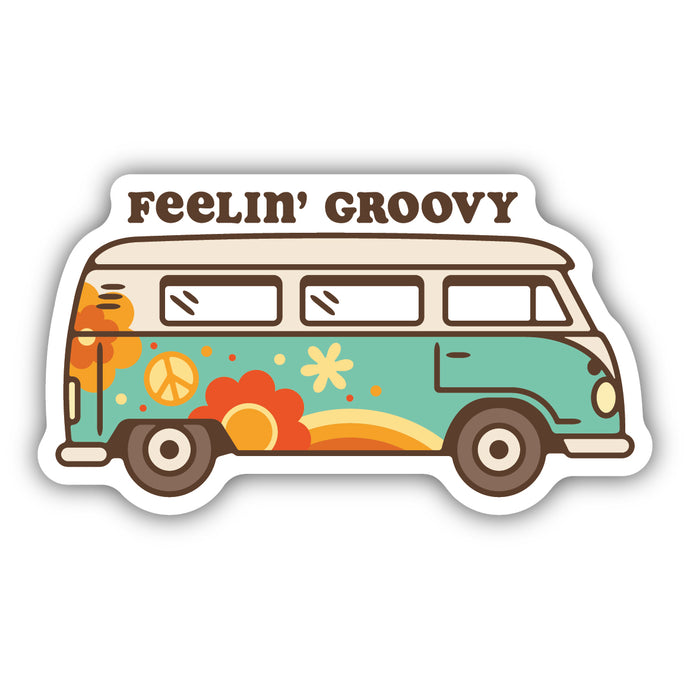 Feelin' Groovy Van Sticker 2360-LSTK