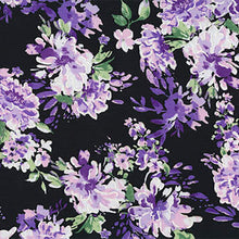 Lavinia Black Blooming Garden Print Skirt
