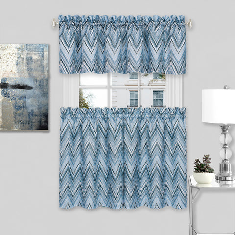 Blue curtains