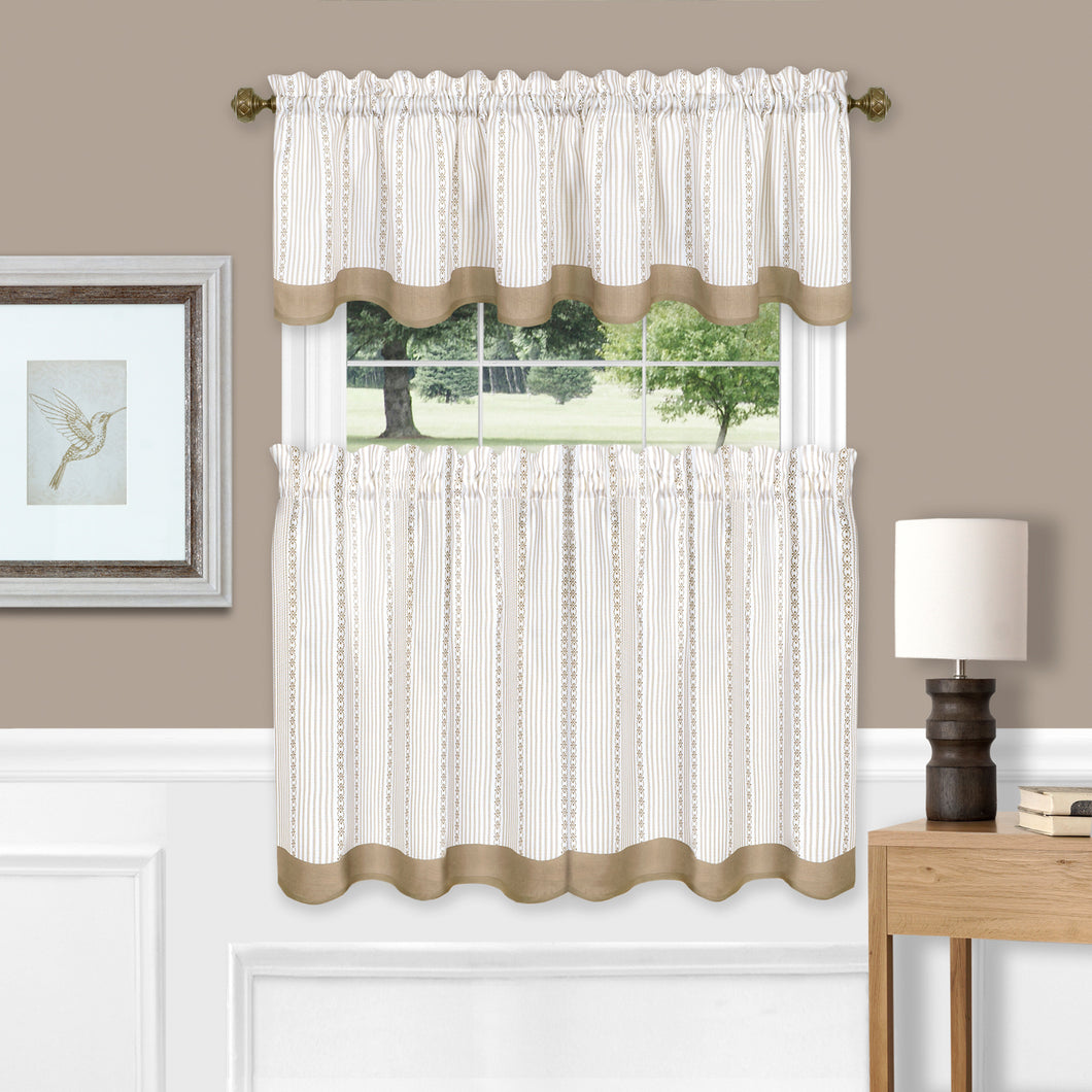 Curtains hanging by a window
