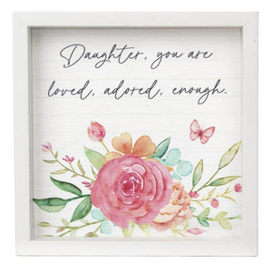 Daughter Butterfly Wishes Framed Sign 241-30555