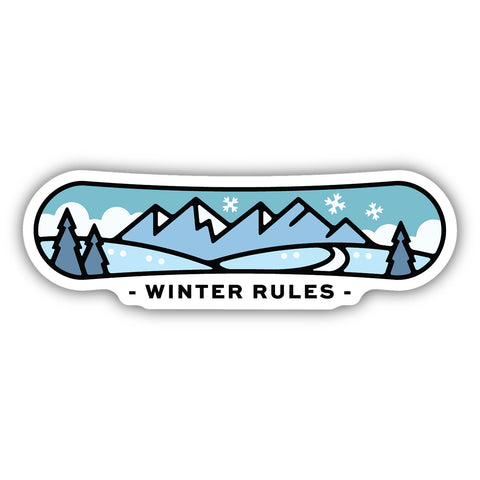 Winter Rules Sticker 2439-LSTK