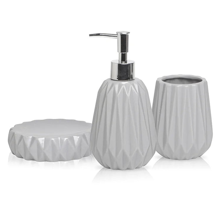 Gray Gem 3-Piece Bathroom Set 2463063