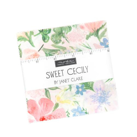 Sweet Cecily Collection Cotton Fabric Charm Pack 24640PP