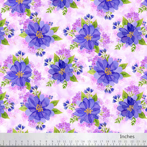 orthcott Pressed Flowers Collection Large Print Cotton Fabric 24647-81