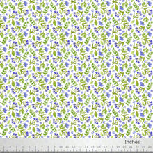 Pressed Flowers Collection Small Print Cotton Fabric 24651 White