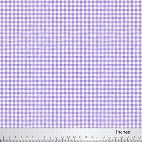 Northcott Pressed Flowers Collection Plaid Cotton Fabric 24653-82 Purple

