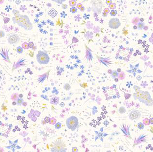 Delphinium Collection Collage Cotton Fabric 24659