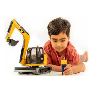 Boy Playing with Excavator