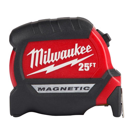 Milwaukee Magnetic Tape Measure, 1/16 in. x 25 Ft.