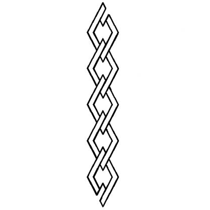 1.5" Border Quilting Stencil 249