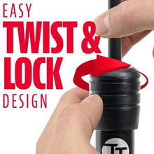 easy twist and lock design