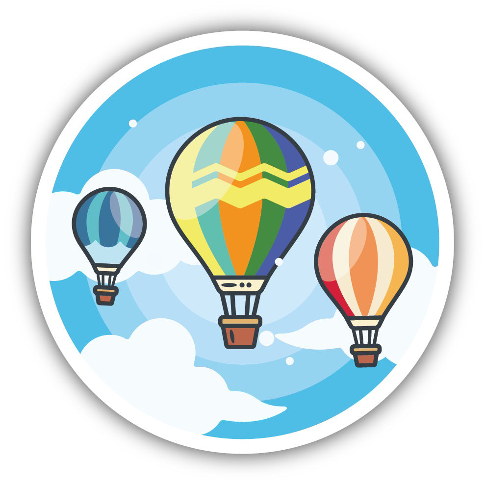 Hot Air Balloons Sticker 2536-LSTK