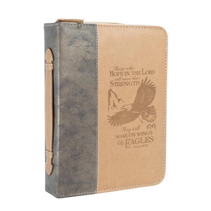 Brown Wings of Eagles Bible Cover 25673