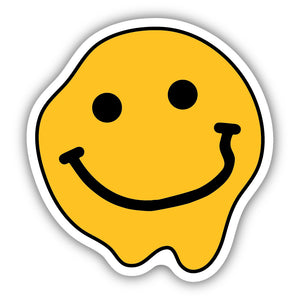 Melting Smiley Face Sticker 2587-LSTK
