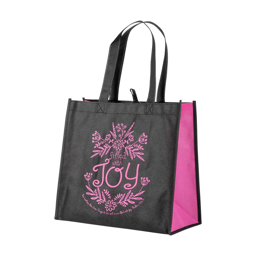 Black Filled with Joy Eco Tote 26451