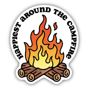 Happiest Around the Campfire Sticker 2667-LSTK