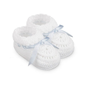 Jefferies Hand Crochet With Ribbon Bootie 2681