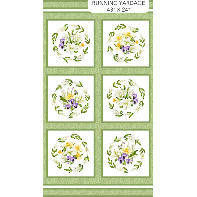 Spring Awakening Collection Multi Block Cotton Panel 26866