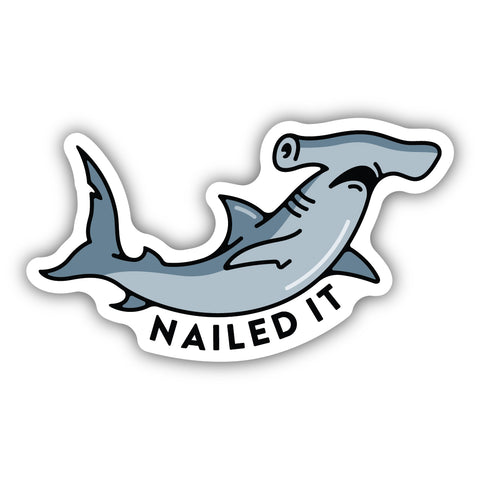 Nailed It Hammerhead Shark Sticker 2692-LSTK