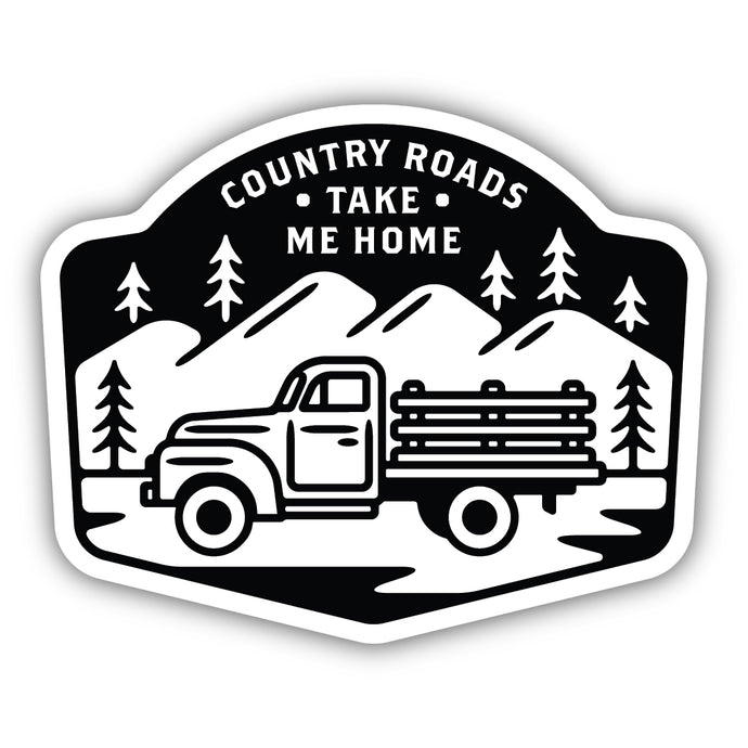 Country Roads Take Me Home Sticker 2713-LSTK