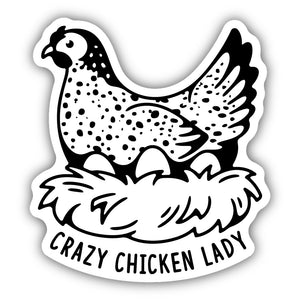 Crazy Chicken Lady Sticker 2722-LSTK