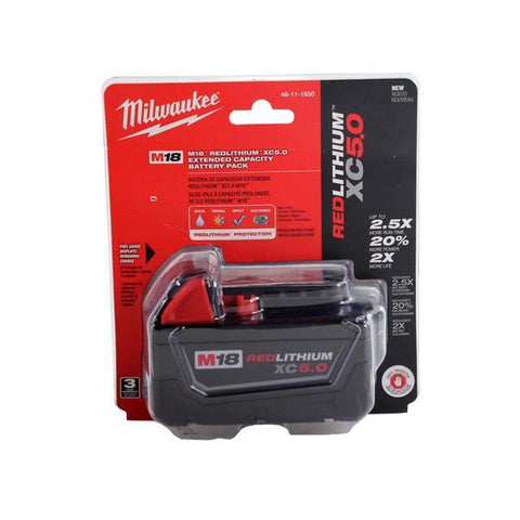 48-11-1850 18V Li-Ion M18 Battery 5Ah Extended Capacity