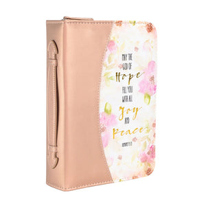 Peach God of Hope Bible Cover 27392