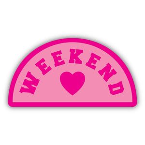 Pink Weekend Sticker 2755-LSTK