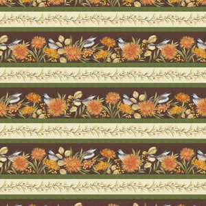 Chickadee Charm Collection Repeating Stripes Cotton Fabric 27724-728
