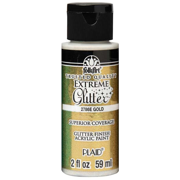 Gold Glitter Acrylic Paint 2786E