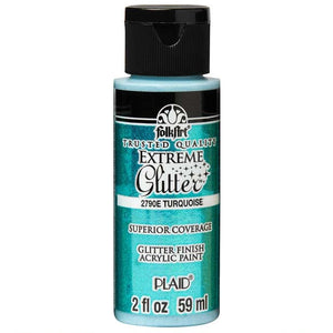 Turquoise Glitter Acrylic Paint 2790E