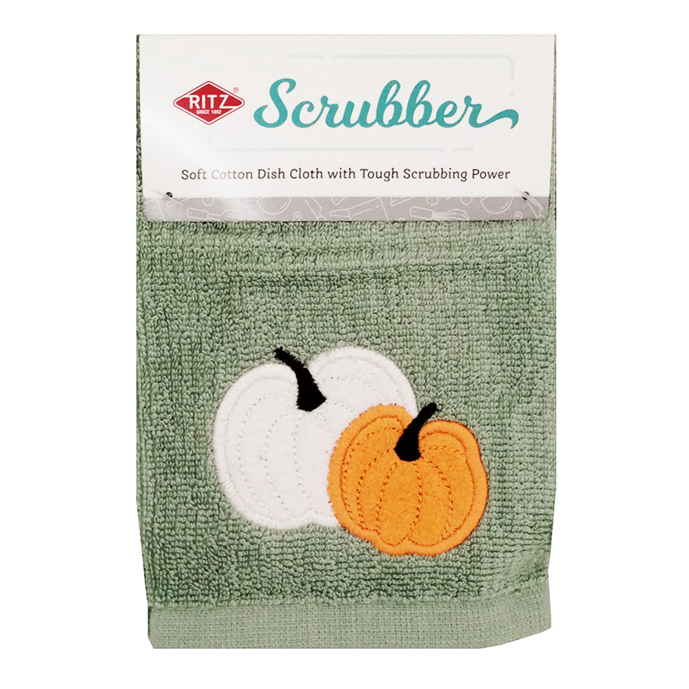 2-Pack Double Pumpkin Scrubber Dish Cloths 28004