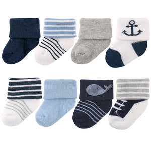 RATIVE Non Skid Anti Slip Cotton Dress Crew Socks With Grips For Baby  Infant Toddler Kids Boys Girls : : Clothing, Shoes & Accessories