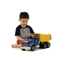 Child Playing with Dump Truck