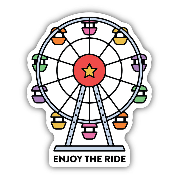 Enjoy the Ride Ferris Wheel Sticker 2822-LSTK