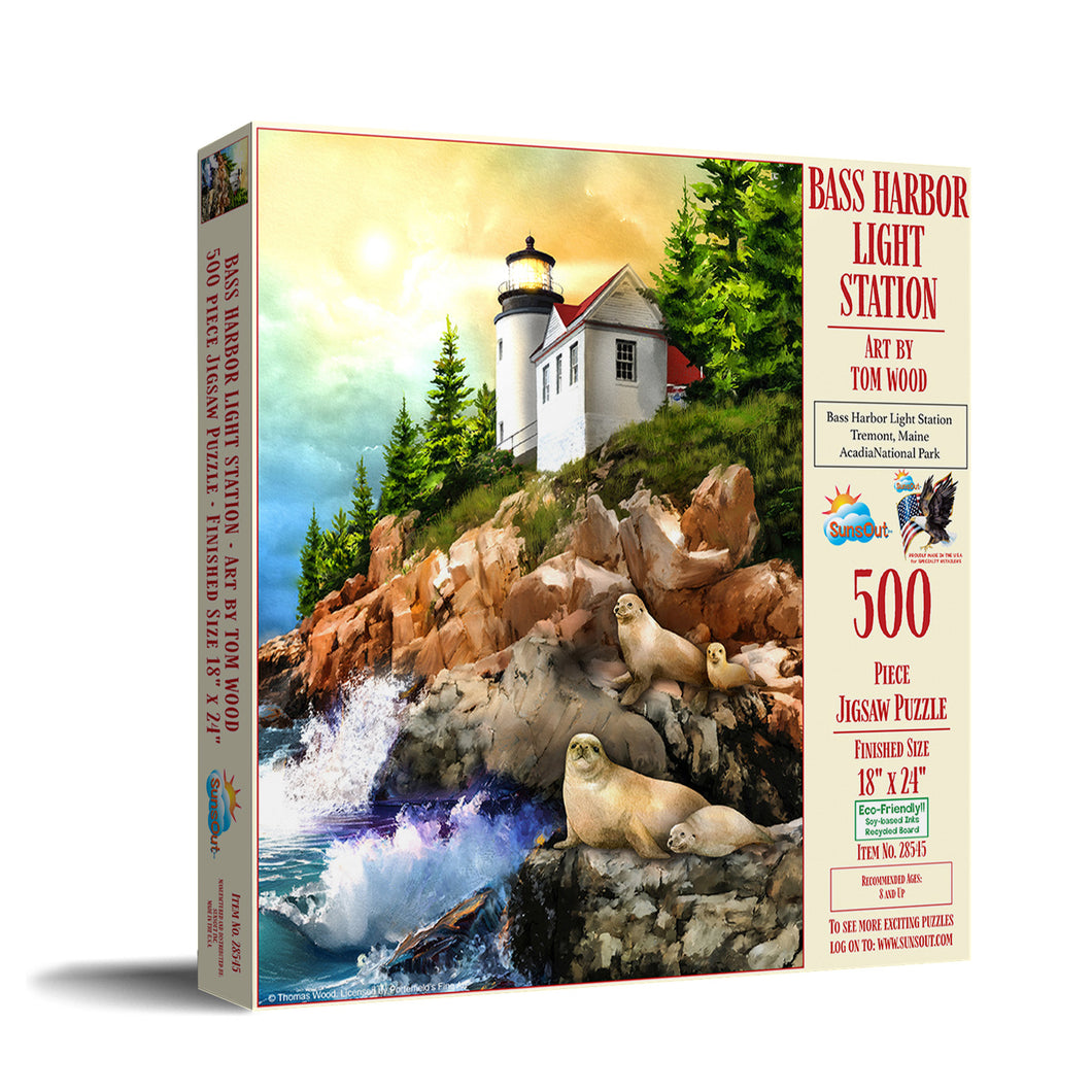 Bass Harbor Light Station 500 PC Puzzle 28545 1