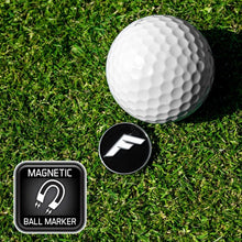 magnetic ball marker at golf ball