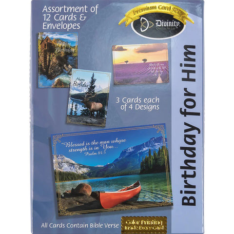 Birthday Scenic Boxed Cards 28652N