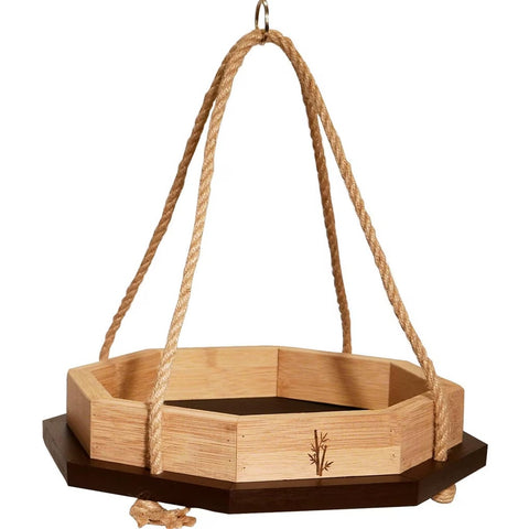 Audubon Bamboo Octagon Platform Birdfeeder