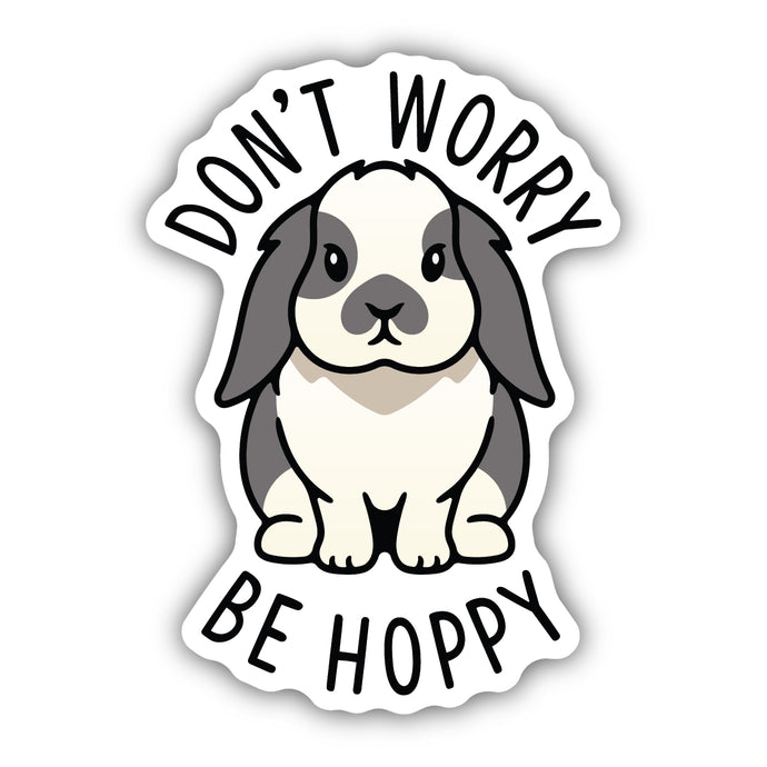 Don't Worry, Be Hoppy Sticker 2980-LSTK