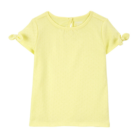 Toddler Girls' Silky Pointelle Top 2Q441910