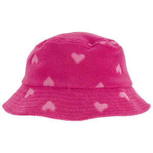 Girls' Pink Heart Bucket Hat 2Q445410