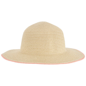 Girls' Tan Straw Hat 2Q445510